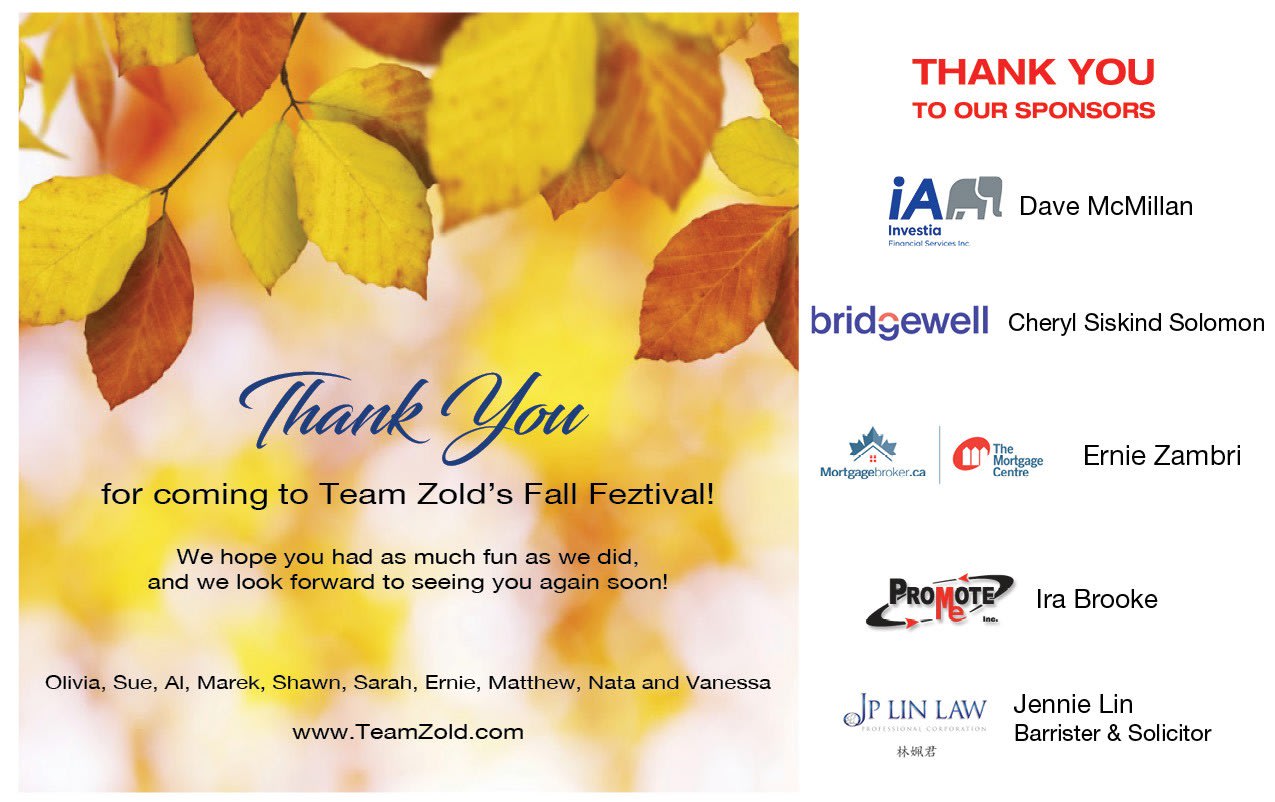 Thank you - Fall Feztival 