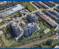 Overview of an apartment in Langstaff