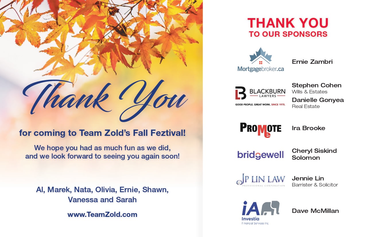 Thank you - Fall Feztival 